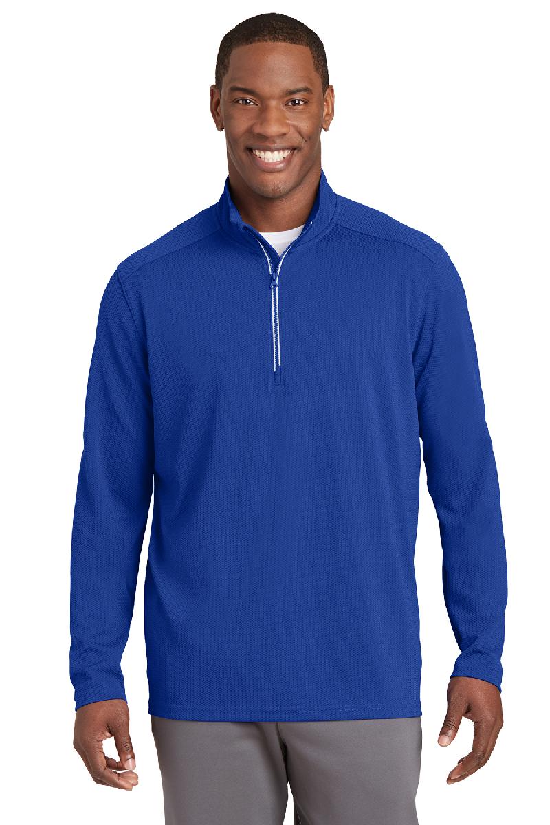Sport-Tek ®  Sport-Wick ®  Textured 1/4-Zip Pullover.  ST860