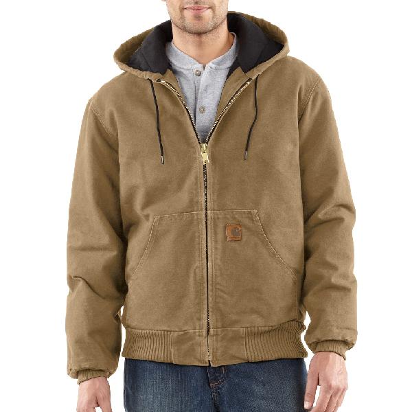 J130 - MEN'S SANDSTONE ACTIVE JAC/QUILTED FLANNEL LINED